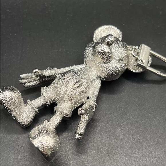Disney X Baublebar 3D  Mickey Mouse  Metallic Silver  Keychain Bag Charm - Picture 9 of 12